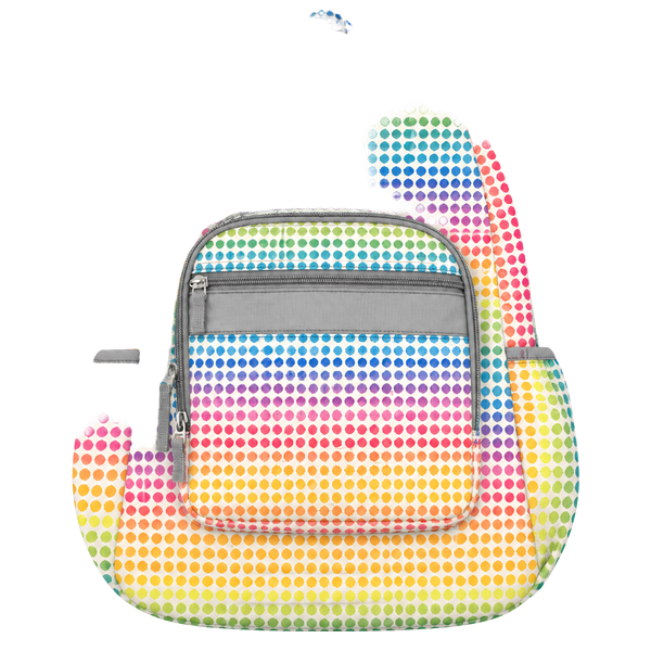 L.L. Bean Original Book Pack Kids Backpack Small Rainbow Dots