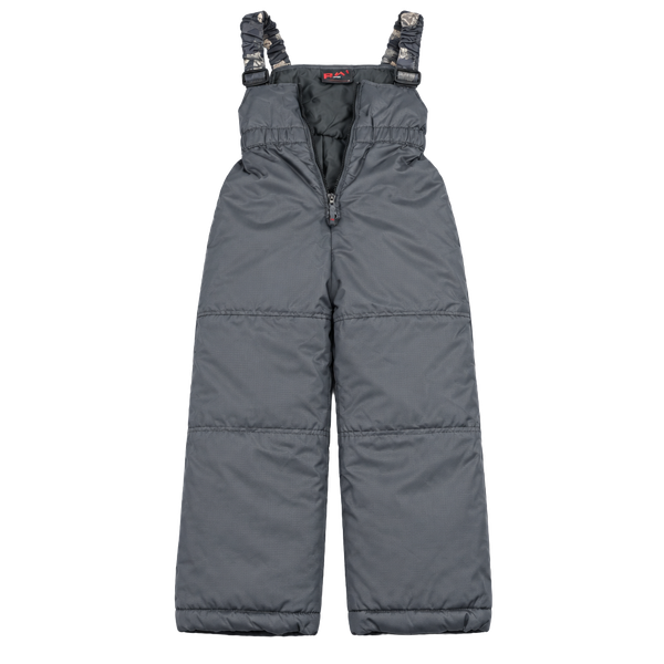 Kids RM Sport Snow Bib Overalls Gray Winter Ski Pants#102