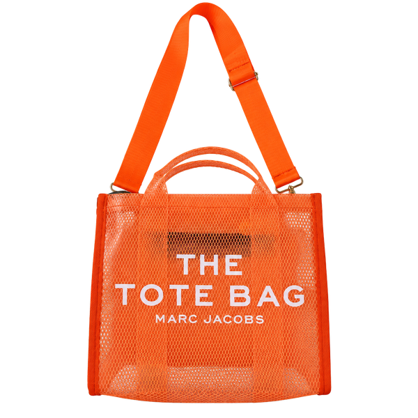 Marc Jacobs Orange Clear Mesh “The Tote Bag”Shoulder Tote 