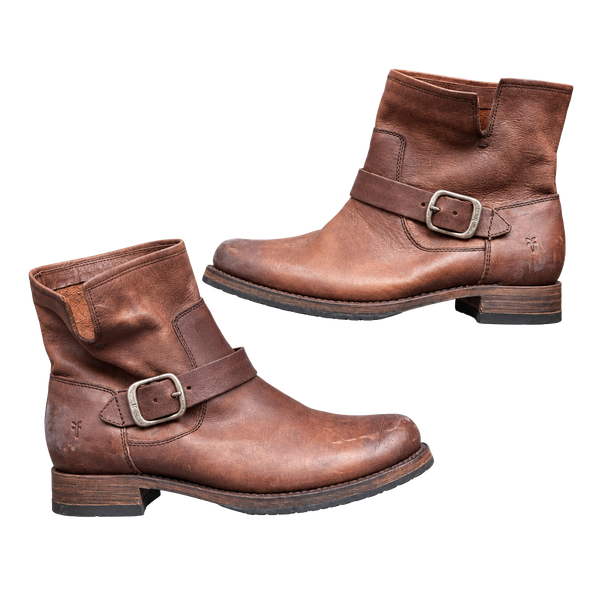 Frye Veronica Bootie Size 9.5B Brown Leather Ankle Boots