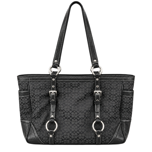 Vintage Y2K Coach Soho Mini C Canvas Tote Bag Black