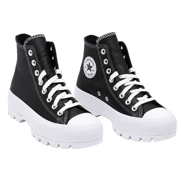 Converse Chuck Taylor 567164C Women 8.5 Lugged Leather Black Platform New