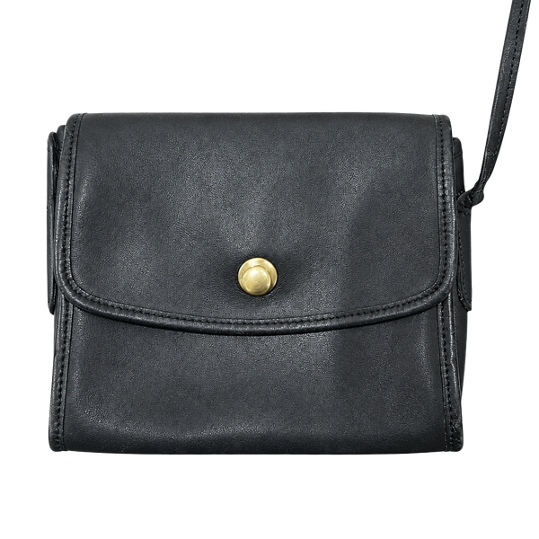 Coach Chrystie rare vintage navy blue glove tanned leather crossbody bag