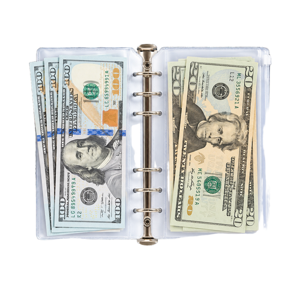 Glitter Rainbow Card Organizer Wallet - Savings Book
