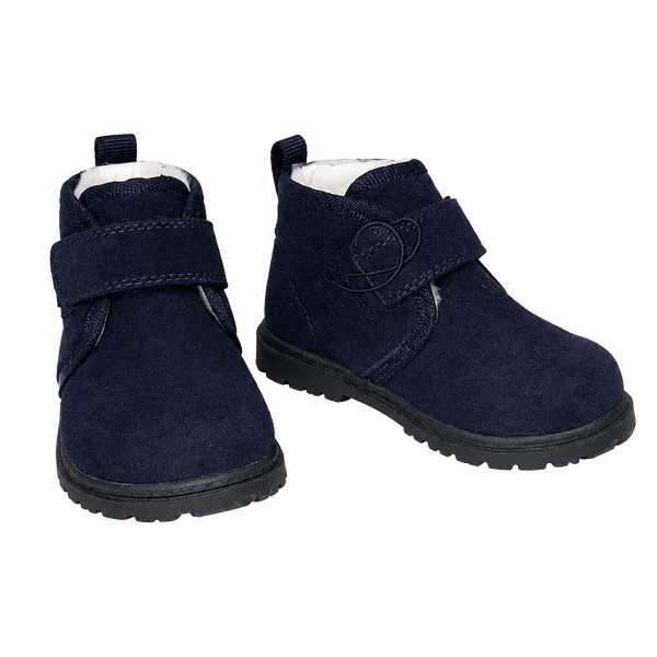 Cat & Jack Magnus Boots Size 6 Navy Blue Suede Ankle Chukka