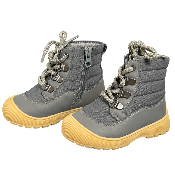 Cat & Jack Gray Kids Ankle Boots Size 7