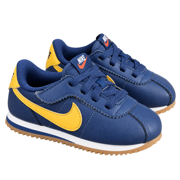 Nike Cortez EasyOn Size 7C Midnight Navy University Gold Toddler Shoes