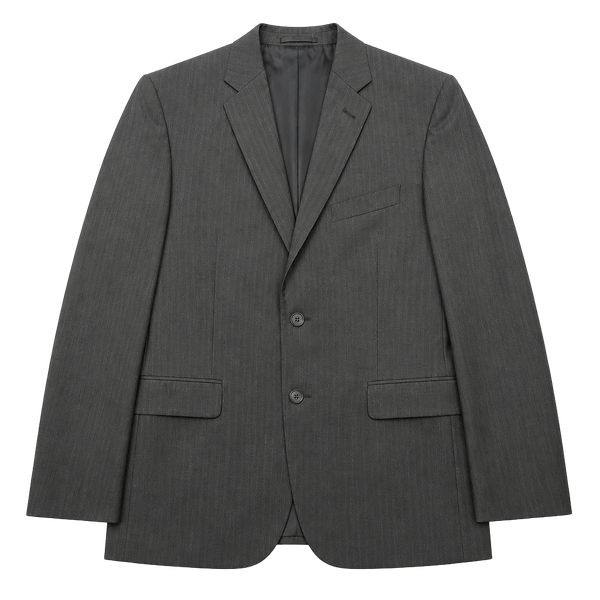 Classy Jos. A. Bank Wool Suit Blazer Jacket Size 41 RG Black Herringbone