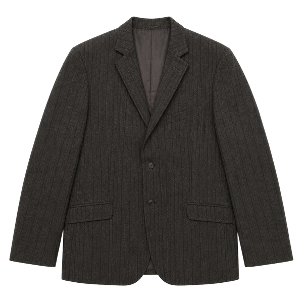 Ermenegildo Zegna Richards Greenwich Blazer 52L 42L Wool Angora Gray Sport Coat