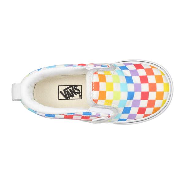 Vans Classic Slip-On Toddler Rainbow Checkerboard