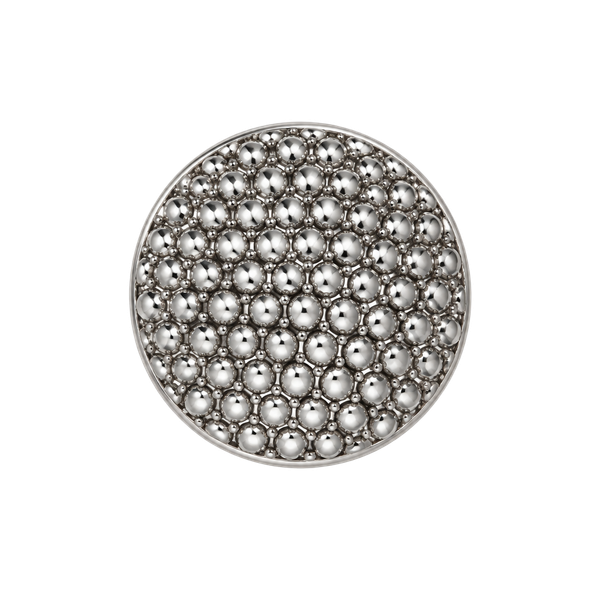 Textured Silver Dome Statement Ring Size 8