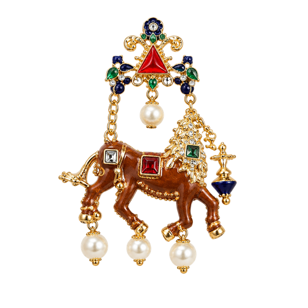 Carnivale’ King of Lions Earrings NIP