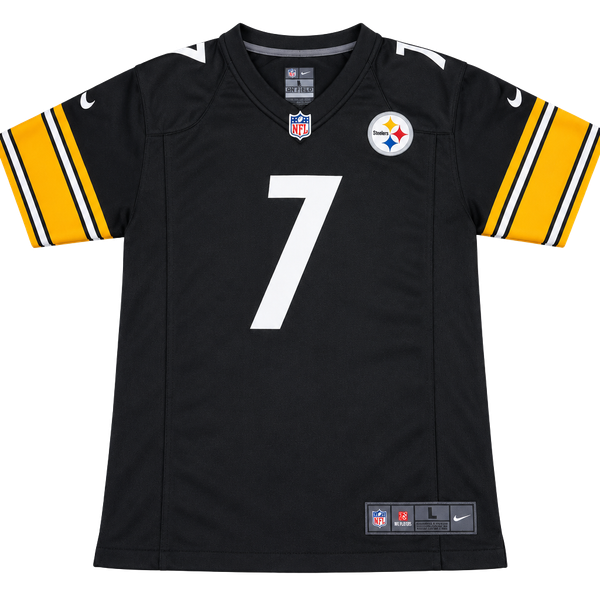 Nike Pittsburgh Steelers Ben Roethlisberger 7 Jersey Size L Youth Black