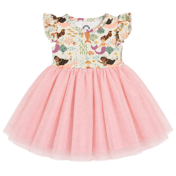 Emerson and Friends Tulle Twirl Dress Size 12-18M Mermaids Pink