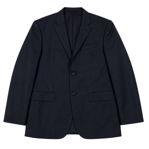 Hickey Freeman Saks Fifth Avenue Pinstripe Wool 2-Button Suit Jacket Blazer