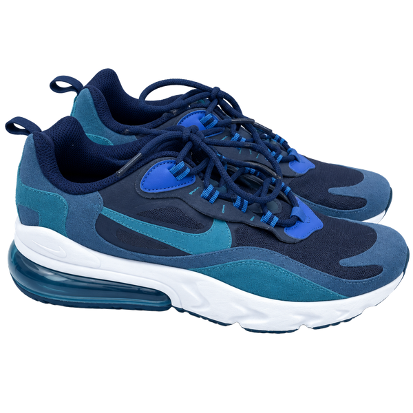 Nike Air Max 270 React Blue Sneakers
Size 7Y
#853