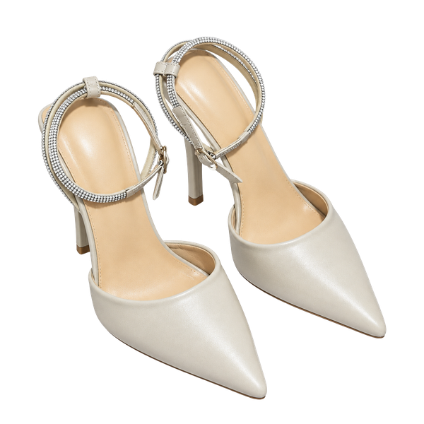 Aldo Lilya Nude Beige Heels Pumps Shoes with Ankle Strap  Womens Size 10