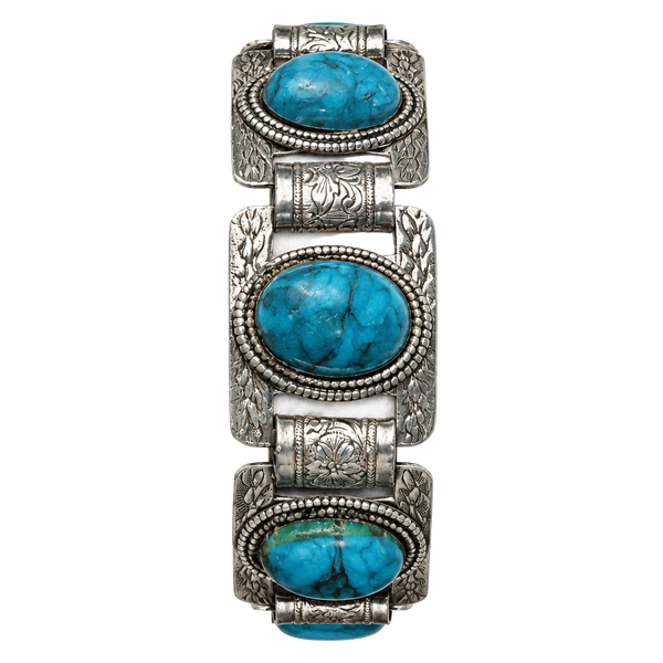 Vintage Boho Turquoise Color Statement Bracelet