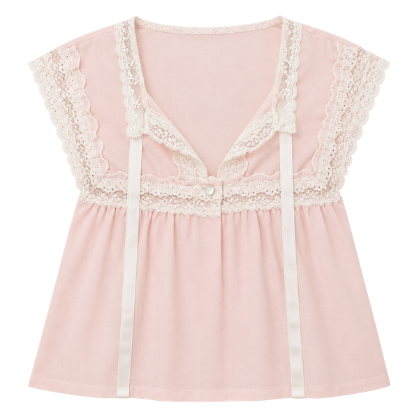 Vintage Mid Mod Cottage core Coquette Joy Alice  Pink Lace Nightgown