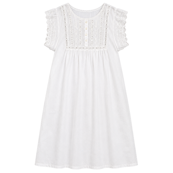 Victorian Classics Nightgown Size 3X White Cotton Lace