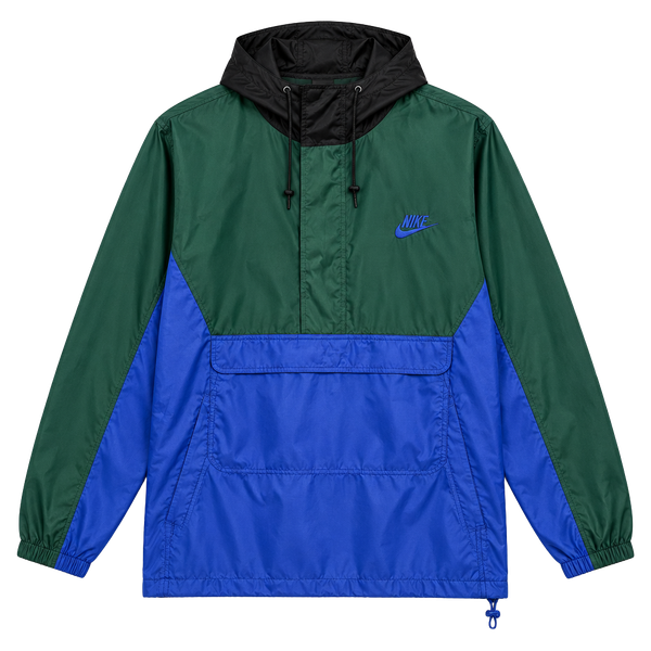 Nike Vintage Anorak Windbreaker Jacket Green Blue Black