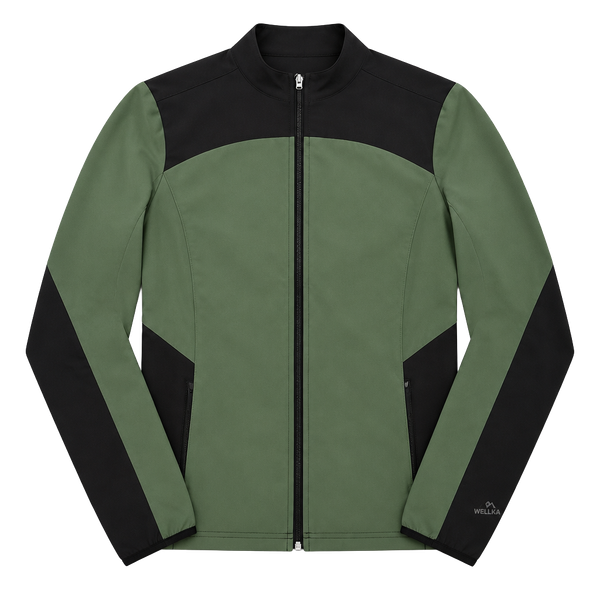 Barco One Wellness Jacket Size XS Green Black Full Zip Scrubs Warm-up