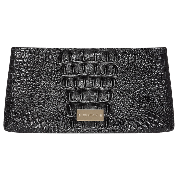 Brahmin Fossilized Veronica Wallet Black Croc