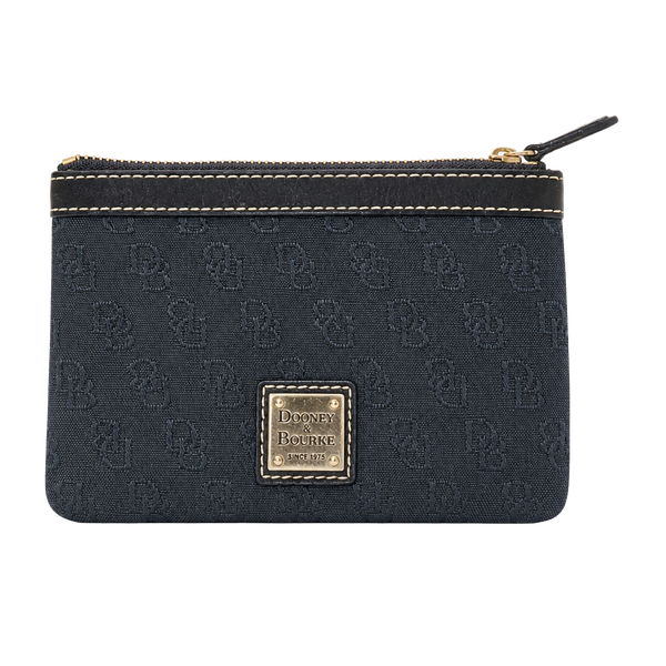 Dooney & Bourke Black Monogram Wristlet Wallet