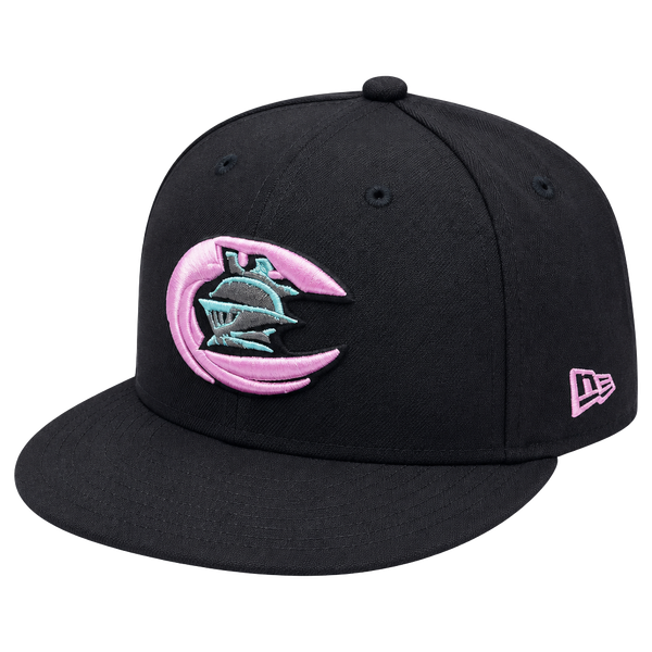 New Era Charlotte Knights 59FIFTY Size 7 1/4 Fitted Hat Pink Cap