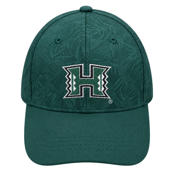 University Of Hawaii Rainbow Warriors Green Leaf Strapback Hat Cap New