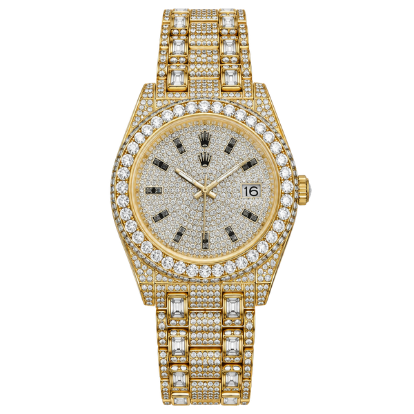 Masonic Watch Gold Iced Out