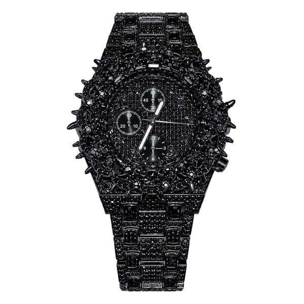 Black Thorn Spike Chronograph Watch 