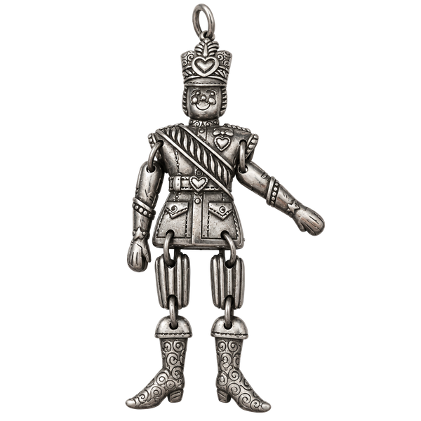 Brighton 1999 Toy Soldier Pendant Silver Plated Jointed