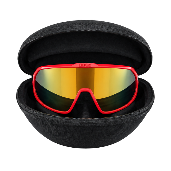 ROKA Matador Race Red Cycling Sunglasses With Case