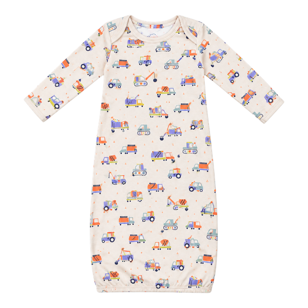 Magnetic Me Construction Trucks Footie Size 12-18 Months