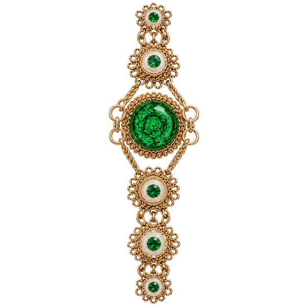 Unbranded Silesian Iron Wire Work Bracelet 6 Inch Green