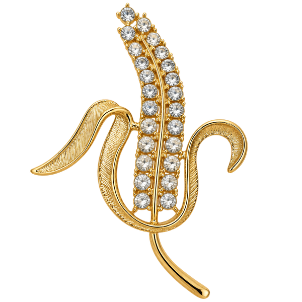 Sarah Coventry Radiance Corn Husk Wheat Brooch Pin
