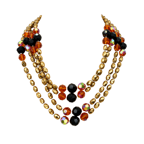 Sandor Beaded Multi Strand Necklace Vintage