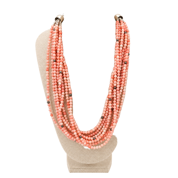 Jay King DTR 20 Inch Multi Strand Angel Skin Coral