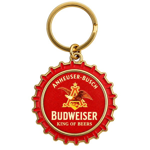 1980s Budweiser in Bottles Keychain 3”