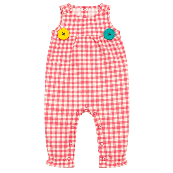Carter's Gingham Romper Size 6M Red White