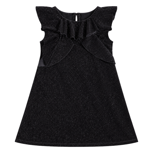 Cat & Jack Girls Black Multi Glitter Velvet