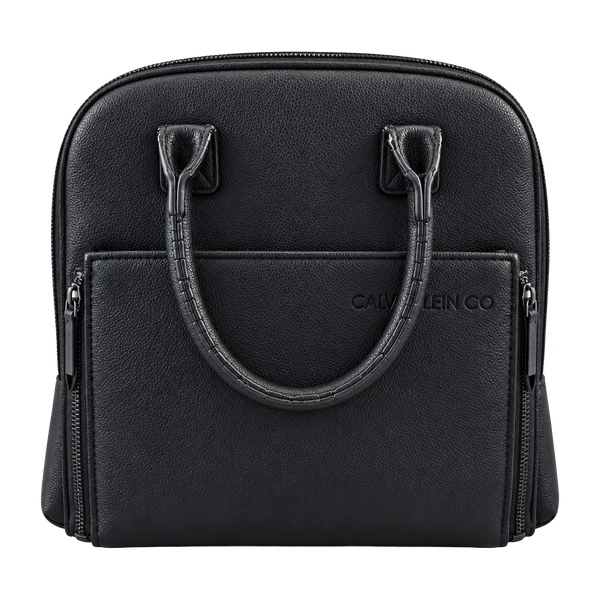Ayla & Co Convertible Diaper Bag Mini Black Vegan Leather