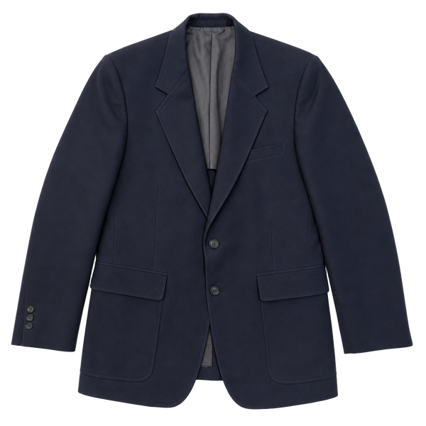 Vintage Palm Beach Navy Blue Blazer Sport Coat Tailored for C.R. Moriant