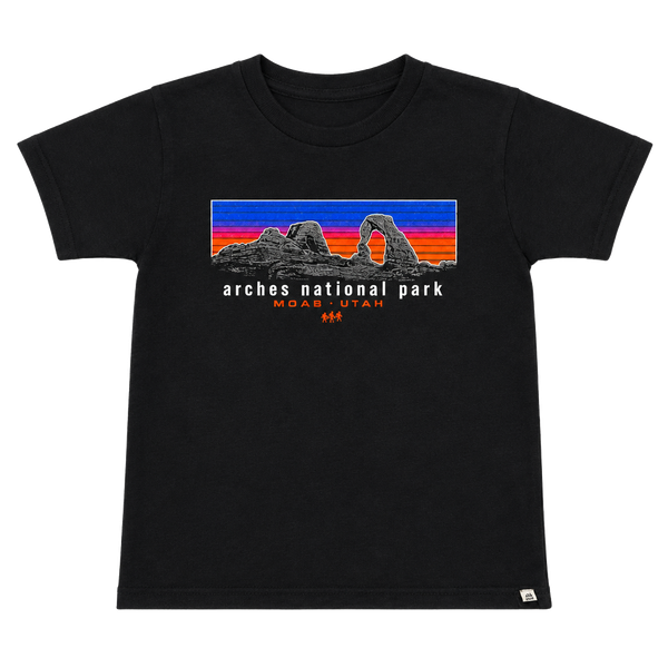 Delta Pro Weight Arches National Park Youth S Black T-Shirt