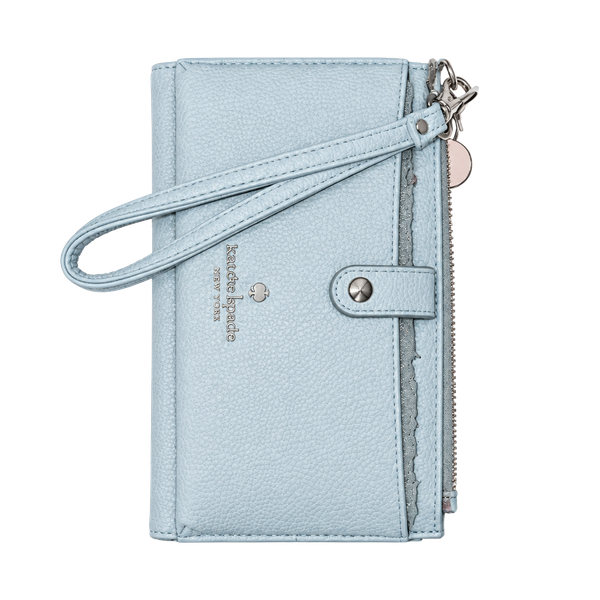 Nanette Lepore Blue Pebbled Wallet Wristlet
