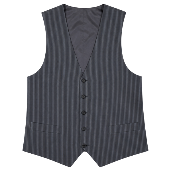 Lauren Ralph Lauren Lexington Grey Pinstripe Wool Vest Waistcoat 38 Short