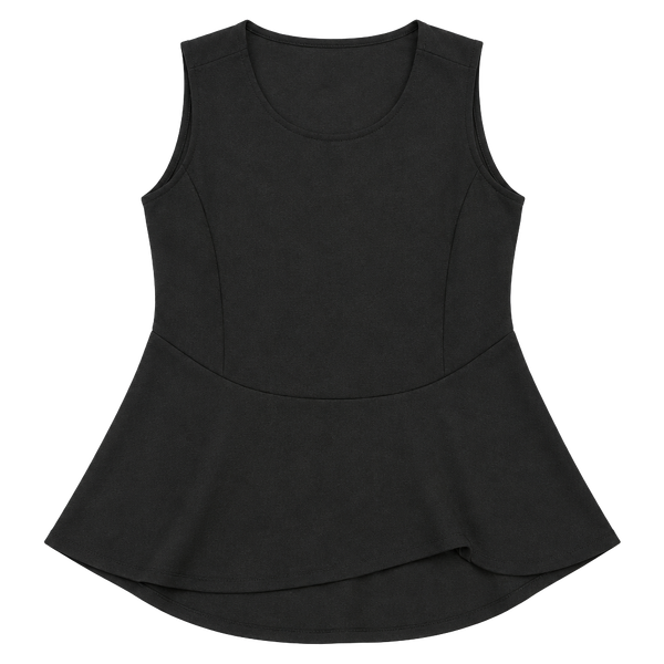 Cleo Women’s Black Sleeveless Fit & Flare Peplum Dress Size 2X