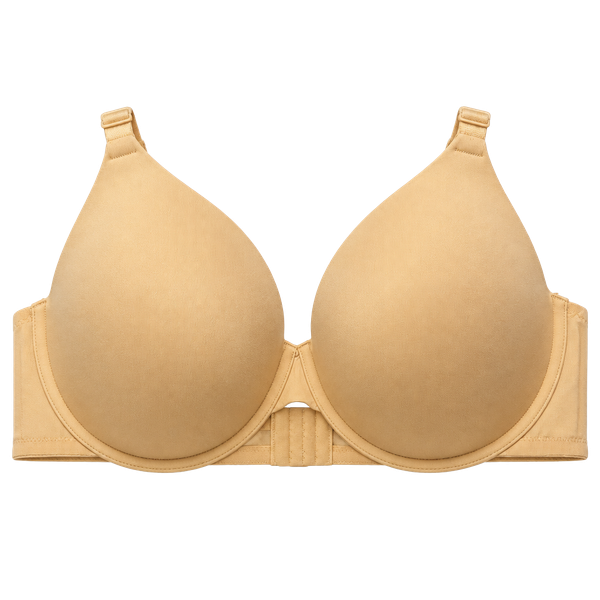42DDD (wu50)Auden Smooth Lightly Lined Comfort Wire Demi Coverage Bra  Beige