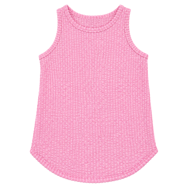 Abercrombie Kids Pink Waffle Knit Tank Top Size 5/6
